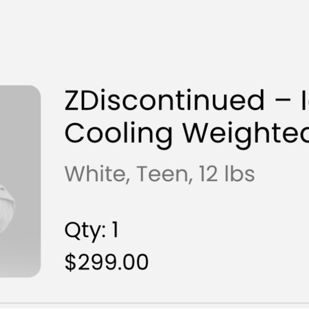 White Cooling Weighted Blanket for Teens